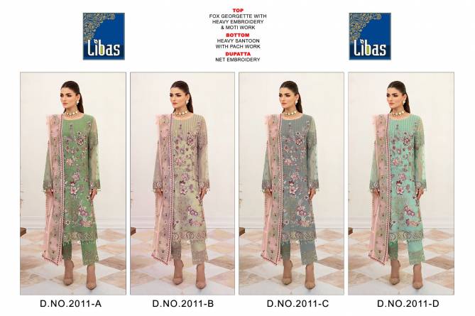 Libas 2011 Designer Faux Georgette Pakistani Suits Catalog